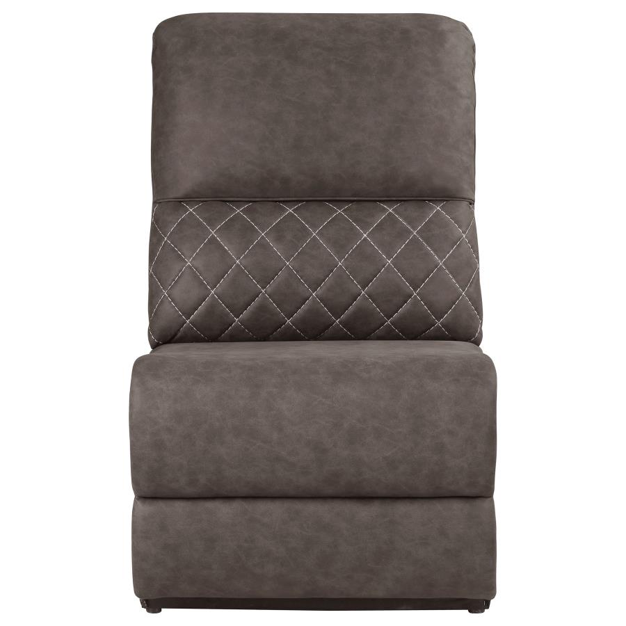 Variel Modular Sectional Armless Chair Brown – Lindor Furniture
